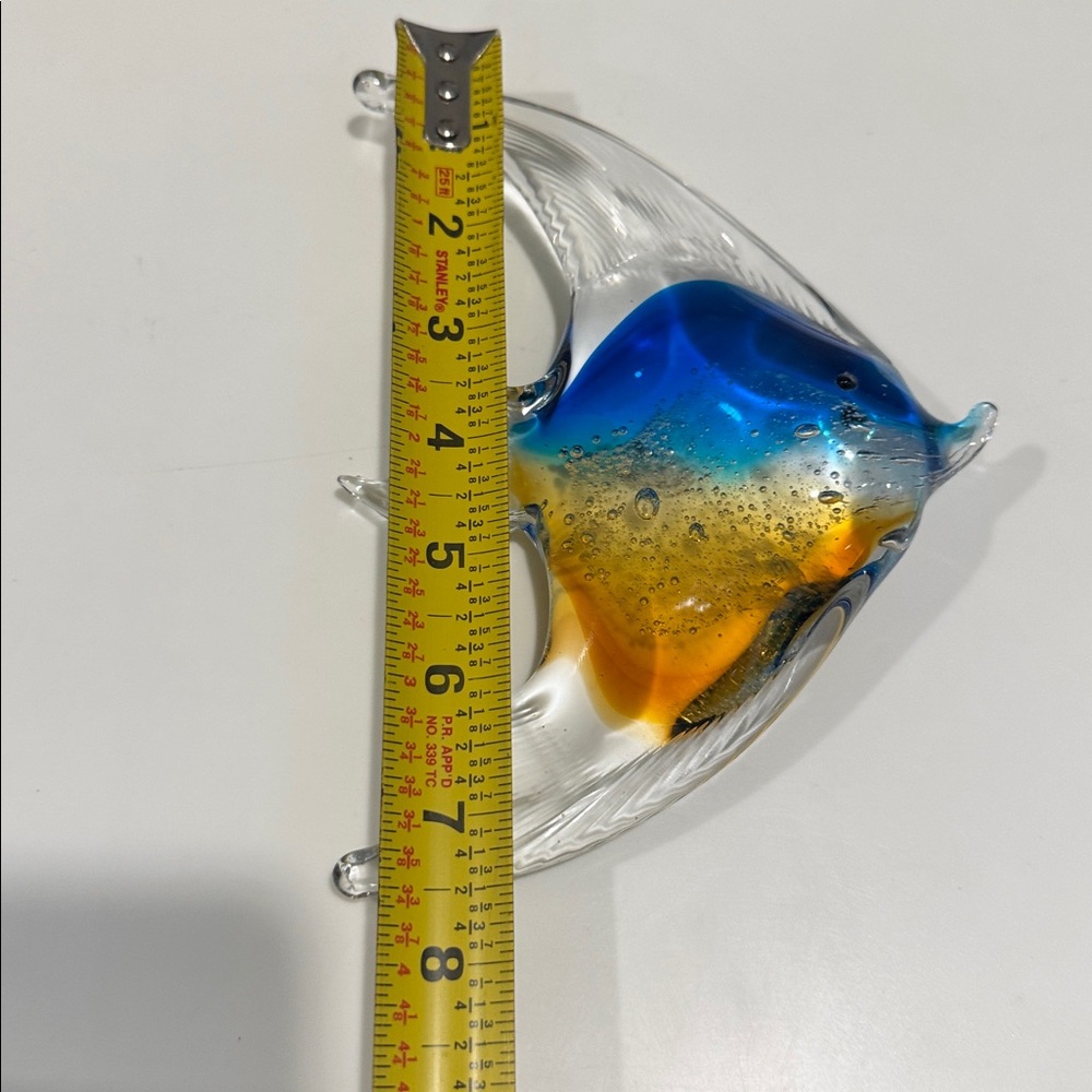 Vintage Hand-Blown Murano-Style Art Glass Fish Figurine - Picture 4 of 5